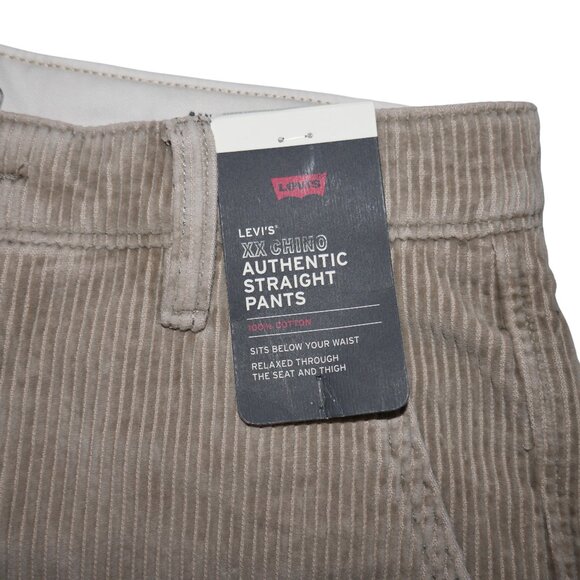 Levis XX Chino Corduroy Pants Men's Size 31x30 Wide Wale Beige Tan NWT - Picture 6 of 15